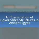 An Examination of Governance Structures in Ancient Egypt