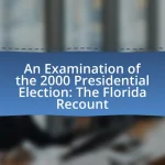 An Examination of the 2000 Presidential Election: The Florida Recount
