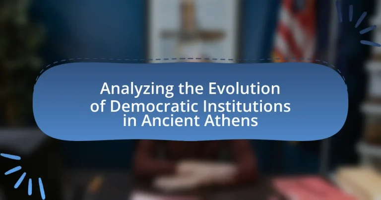 Analyzing the Evolution of Democratic Institutions in Ancient Athens