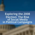 Exploring the 2008 Election: The Rise of Social Media in Political Campaigns