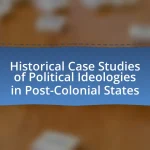 Historical Case Studies of Political Ideologies in Post-Colonial States