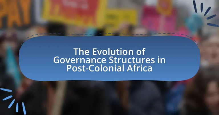The Evolution of Governance Structures in Post-Colonial Africa