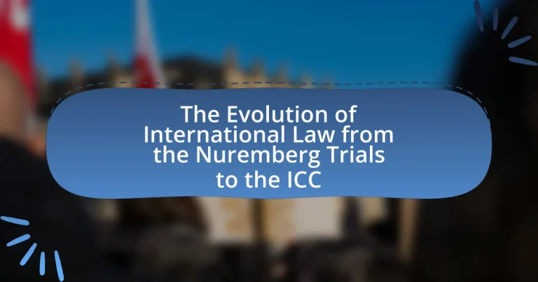 The Evolution of International Law from the Nuremberg Trials to the ICC