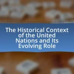 The Historical Context of the United Nations and Its Evolving Role