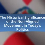 The Historical Significance of the Non-Aligned Movement in Today’s Politics