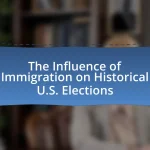 The Influence of Immigration on Historical U.S. Elections