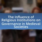 The Influence of Religious Institutions on Governance in Medieval Societies