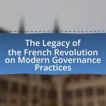 The Legacy of the French Revolution on Modern Governance Practices