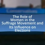 The Role of Women in the Suffrage Movement and Its Influence on Elections
