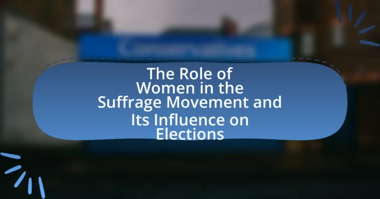 The Role of Women in the Suffrage Movement and Its Influence on Elections
