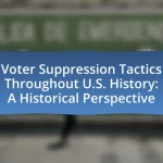 Voter Suppression Tactics Throughout U.S. History: A Historical Perspective