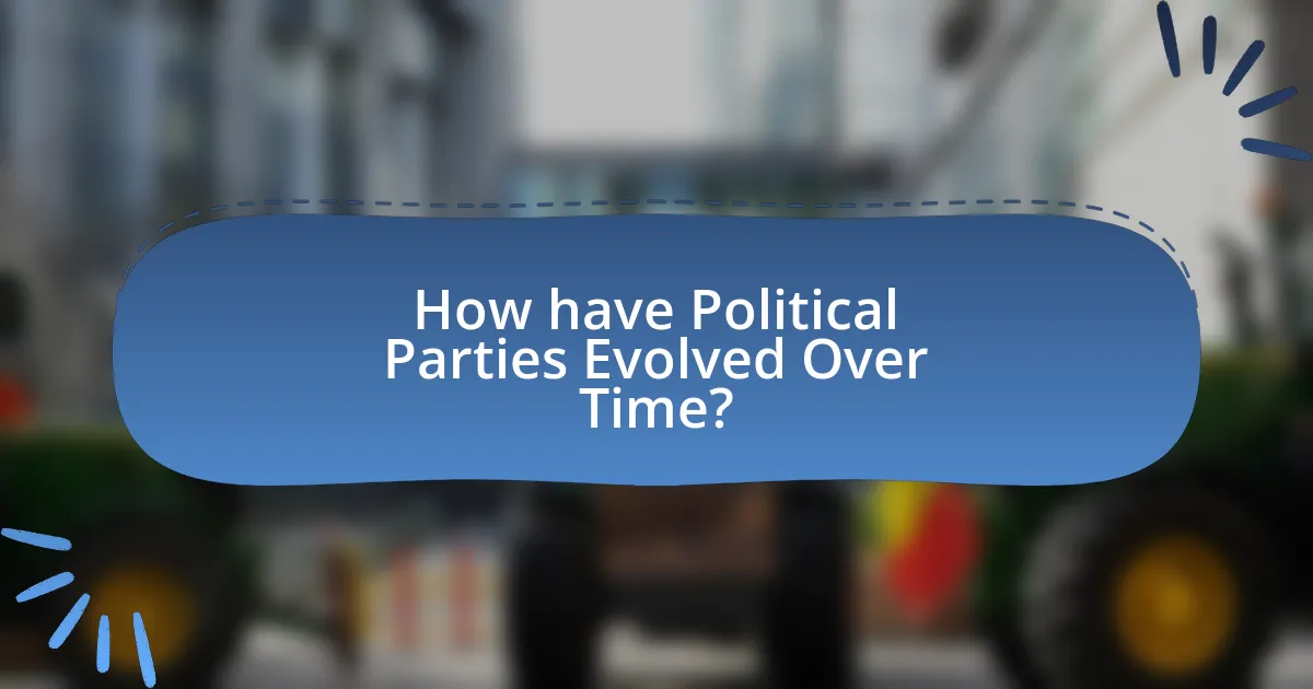 How have Political Parties Evolved Over Time?