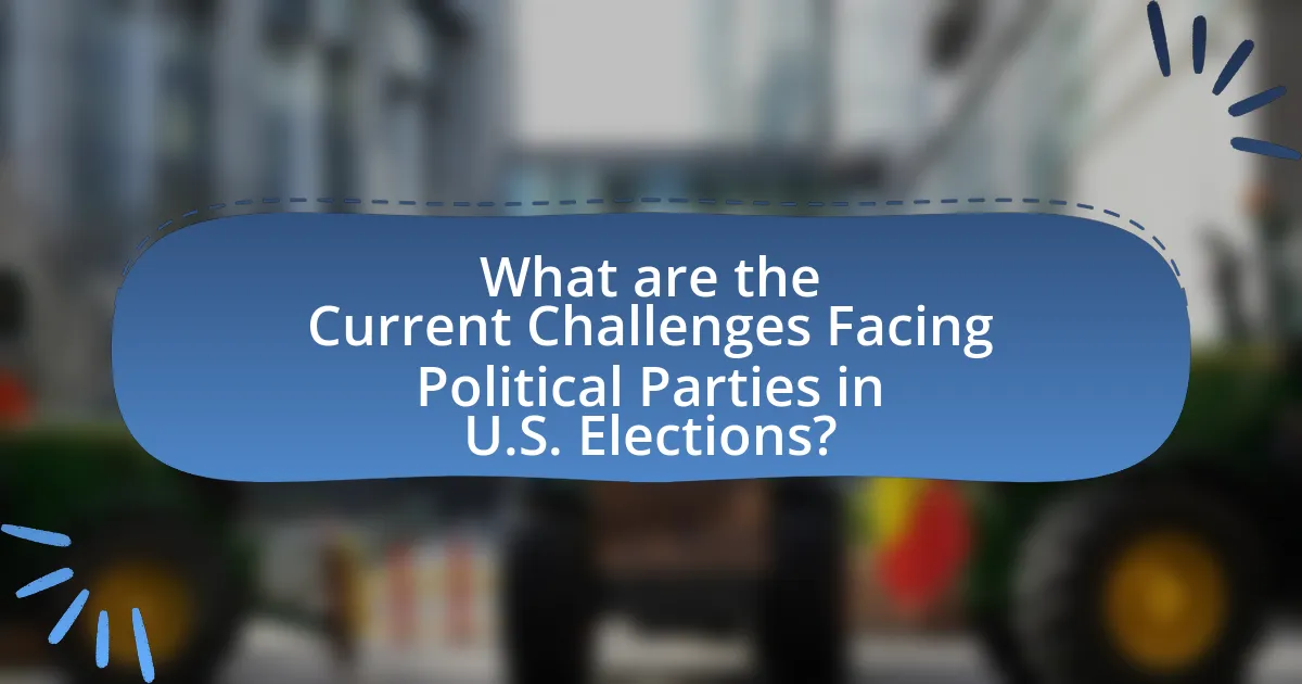 What are the Current Challenges Facing Political Parties in U.S. Elections?